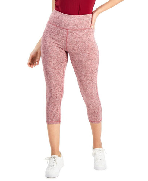 Women's Space-Dye Pull-On Crop Leggings, Created for Macy's