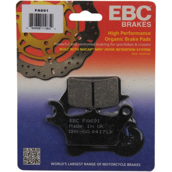 EBC FA Series Organic FA691 Brake Pads