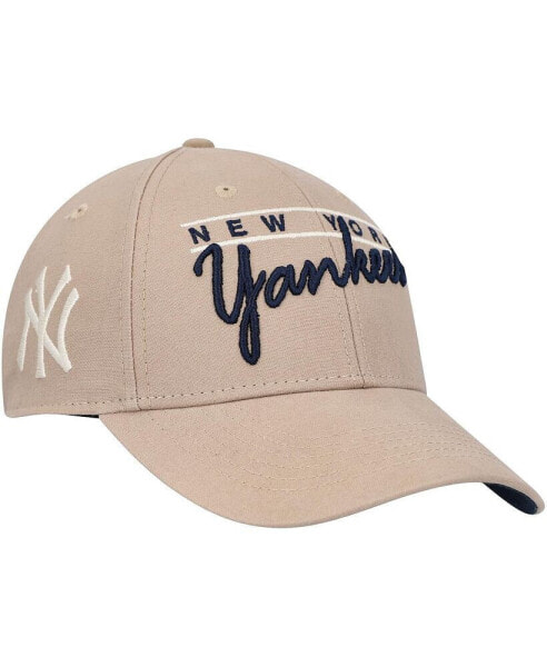 Men's and Women's Khaki New York Yankees Atwood MVP Adjustable Hat