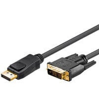 Wentronic DisplayPort/DVI-D Adapter Cable 1.2 - gold-plated - 1 m - 1 m - DisplayPort - DVI-D - Male - Female - Straight