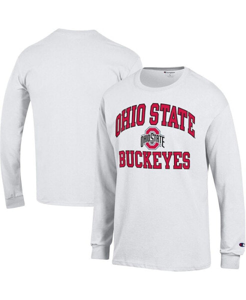 Men's White Ohio State Buckeyes High Motor Long Sleeve T-shirt