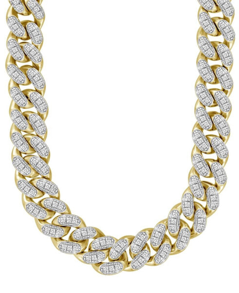Men's Diamond Cuban Link 22" Chain Necklace (2-1/2 ct. t.w.) in 10k Gold