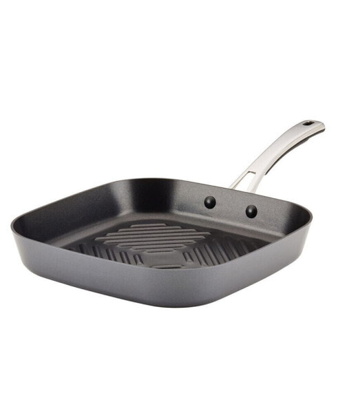 Cook + Create Hard Anodized Nonstick Deep Grill Pan, 11"