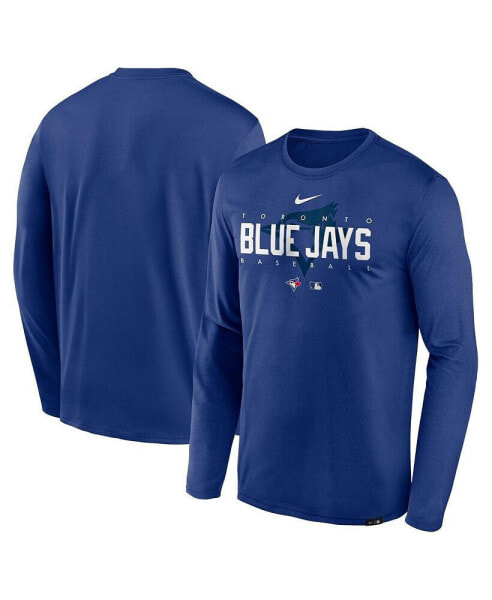 Men's Royal Toronto Blue Jays Authentic Collection Team Logo Legend Performance Long Sleeve T-shirt