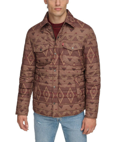 Men's Quilted Shirt Jacket