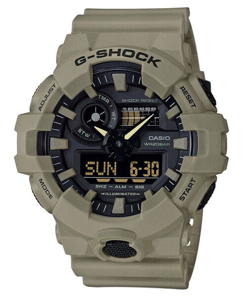 Часы CASIO G-Shock Analog-Digital Beige Resin Strap Watch