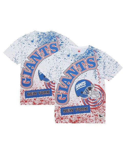 Men's White New York Giants Team Burst Sublimated T-shirt