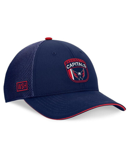 Men's Navy Washington Capitals 2024 NHL Draft on Stage Trucker Adjustable Hat