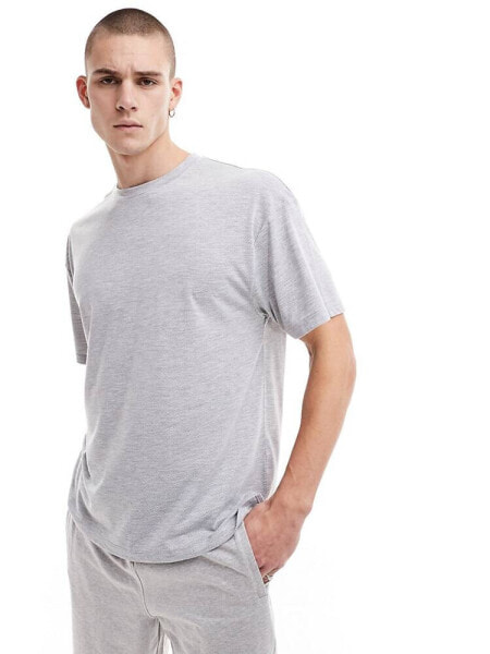 ASOS 4505 loose fit mesh training t-shirt with quick dry in silver grey