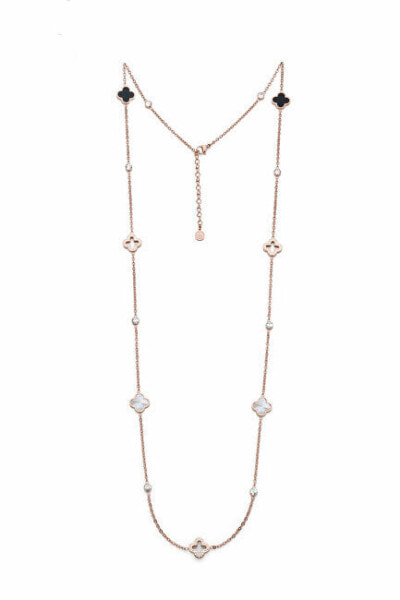 Luxury long necklace with cubic zirconia Delight Freedom 12377RG