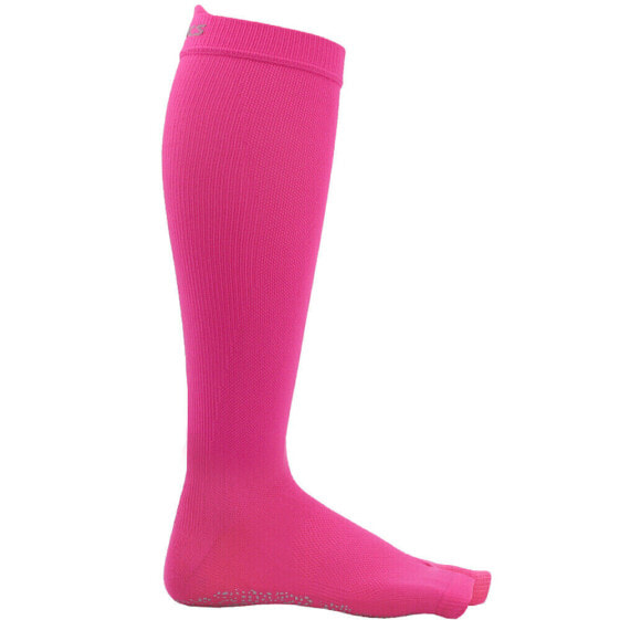 ASICS Studio NoSlip Compression Knee High Socks Womens Pink Athletic ZK2426-0286