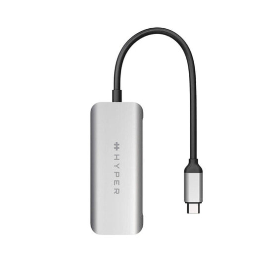 USB-разветвитель Hyper HD41-GL Серый Черный/Серый