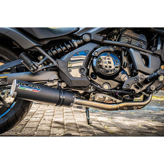 GPR EXHAUST SYSTEMS M3 Black Titanium Kawasaki Vulcan 650 S 2017-2020 E4 Round homologated full line system