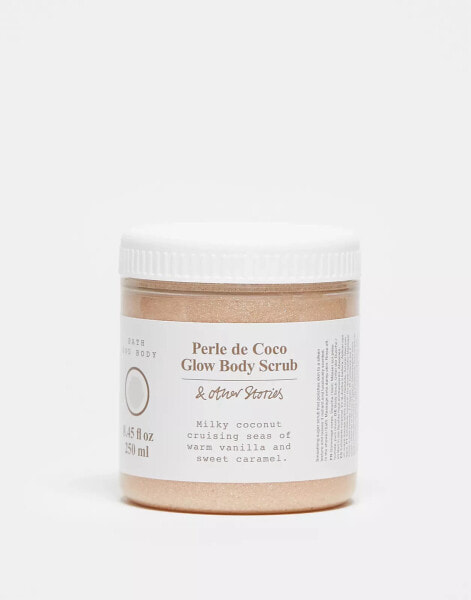 & Other Stories body scrub in perle de coco glow