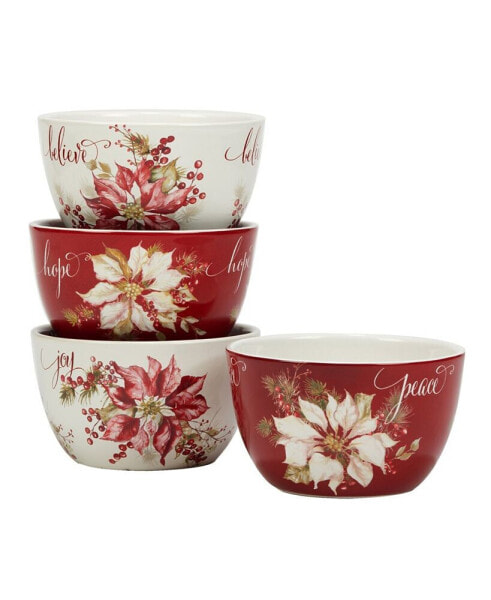 Winters Joy 24 oz Ice Cream Bowls Set of 4