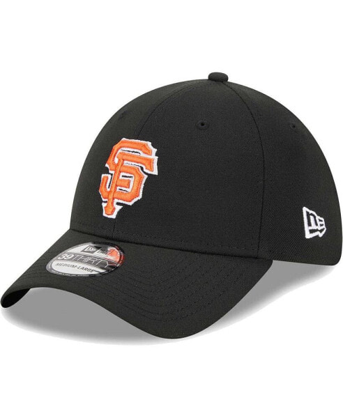 Men's Black San Francisco Giants Logo 39THIRTY Flex Hat
