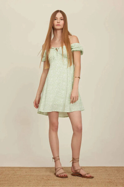 Kadın Elbise Mint Yeşili C7077ax/gn1139