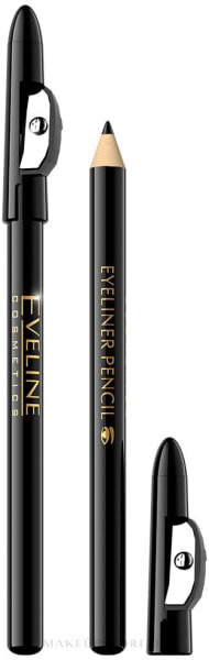 Kajalstift mit Anspitzer - Eveline Cosmetics Eyeliner Pencil Black