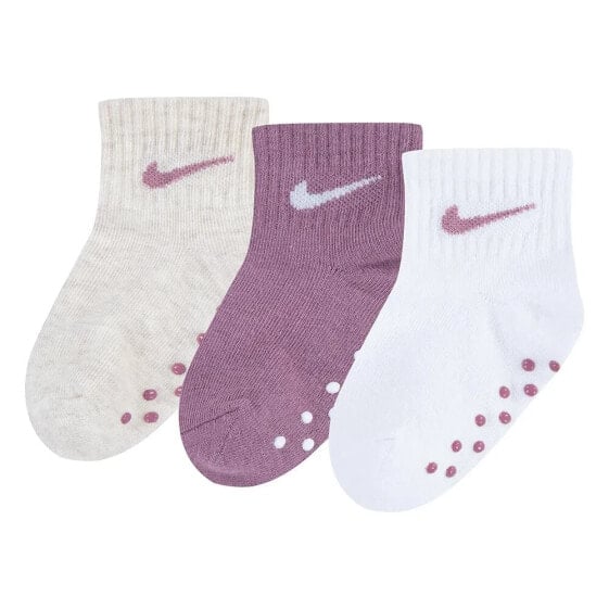 NIKE KIDS Core Swoosh Ankle Gripper socks 3 pairs