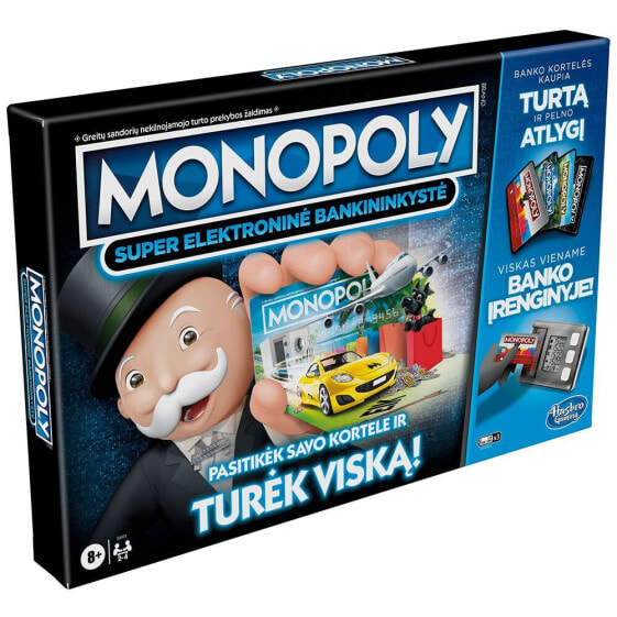 KO Monopoly Board Game Super Electronic Banking In Lithuanian Lang doll