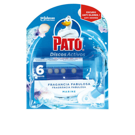 PATO WC DISCOS ACTIVOS aparato + 6 recambio #frescor marino 7 u