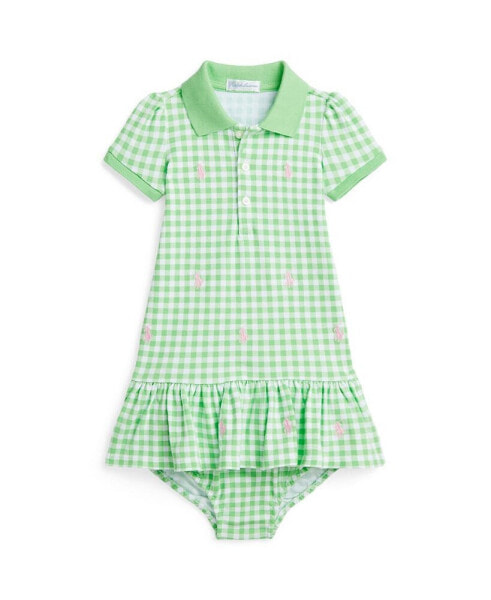 Baby Girls Polo Pony Mesh Polo Dress