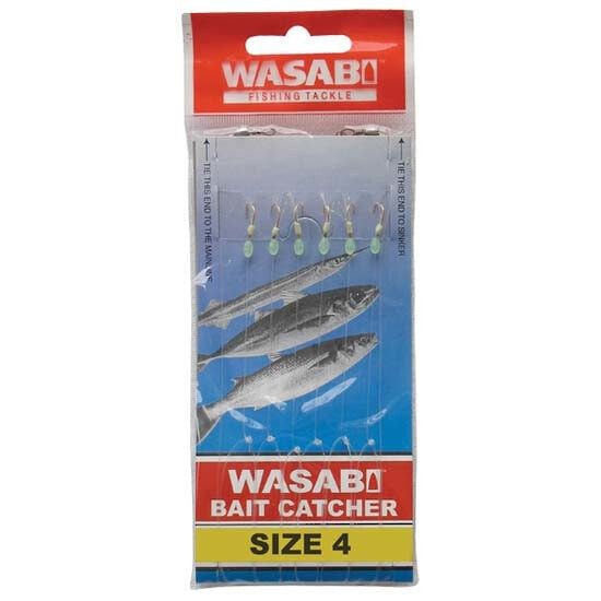 Приманки Black Magic Wasabi Bait Sabiki Feather Rig для рыбалки