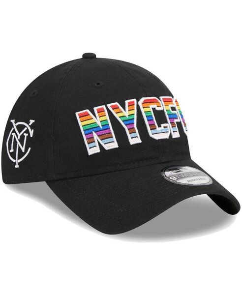 Бейсболка регулируемая New Era New York City FC Pride черная для мужчин 9TWENTY