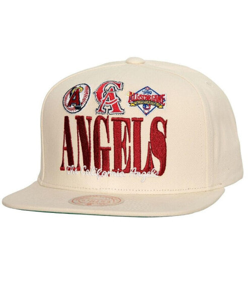 Men's Cream California Angels Reframe Retro Snapback Hat