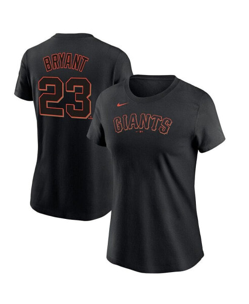 Women's Kris Bryant Black San Francisco Giants Name Number T-Shirt