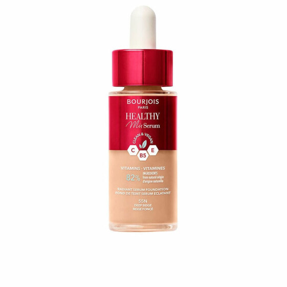 BOURJOIS 30ml Healthy Mix Foundation Makeup Base #55N-Deep Beige serum