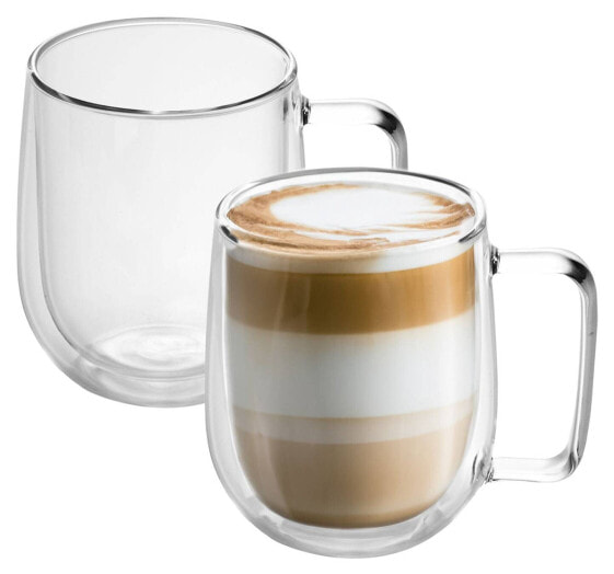 2x Thermo Glas Teeglas Kaffeeglas 220ml