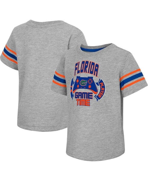 Toddler Boys and Girls Heather Gray Florida Gators Gamer T-shirt