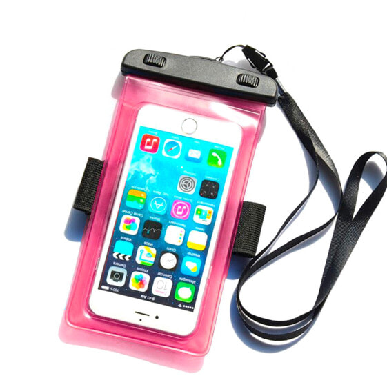 Чехол для смартфона Hurtel с ремешком на руку PVC - розовый