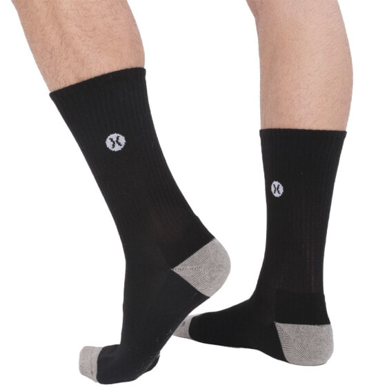 HURLEY Icon 1/2 Terry crew socks 3 pairs