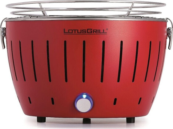 LotusGrill Grill turystyczny Węglowy Mini 26 cm x 26 cm czerwony