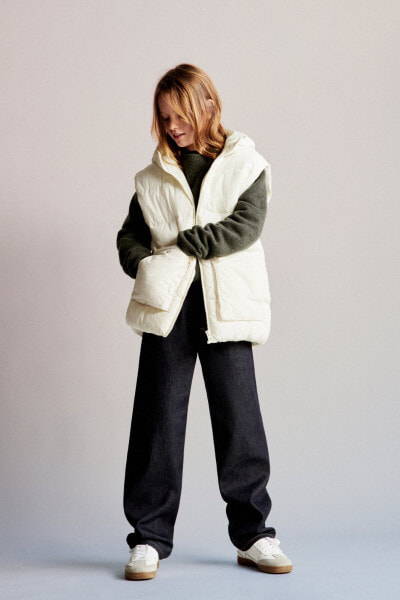 Long puffer gilet