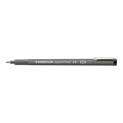 STAEDTLER pigment liner 308 - Black - Gray - 0.8 mm - 10 pc(s)