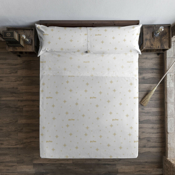 Комплект постельного белья Harry Potter Stars Gold Белый King size 240 x 270 см