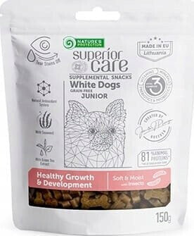 Nature’s Protection Nature's Protection SC White Dogs Junior Healthy Growth&Development Insects 150g