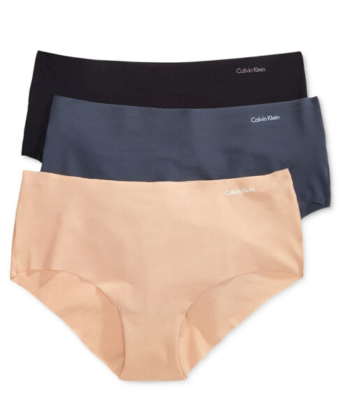 Calvin Klein Underwear Women's Invisibles 3 Pack Hipster, Lilac/Vanilla  Ice/Rabbit, Purple, Off White, XS at  Women's Clothing store
