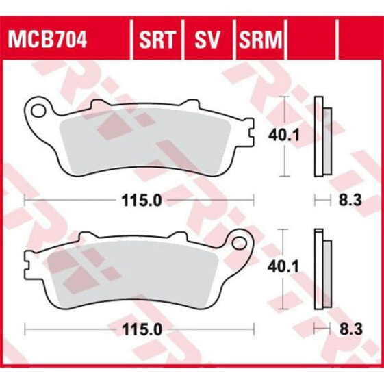 Тормозные накладки TRW Road/Track Honda CB 1100 SF X-11 03 сосредоточенные (для дорог и трека)