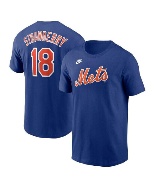 Men's Darryl Strawberry Royal New York Mets Fuse Name and Number T-shirt