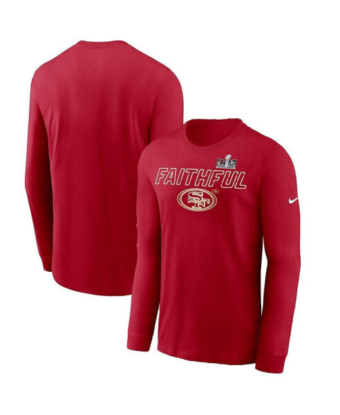 Men's Scarlet San Francisco 49ers Super Bowl LVIII Local Long Sleeve T-shirt