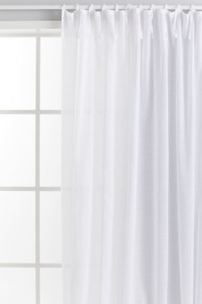 Wide Tie Top Curtain Panel