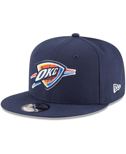 Бейсболка на регулируемом кулиске New Era Oklahoma City Thunder официальный цвет команды 9FIFTY синяя для мужчин