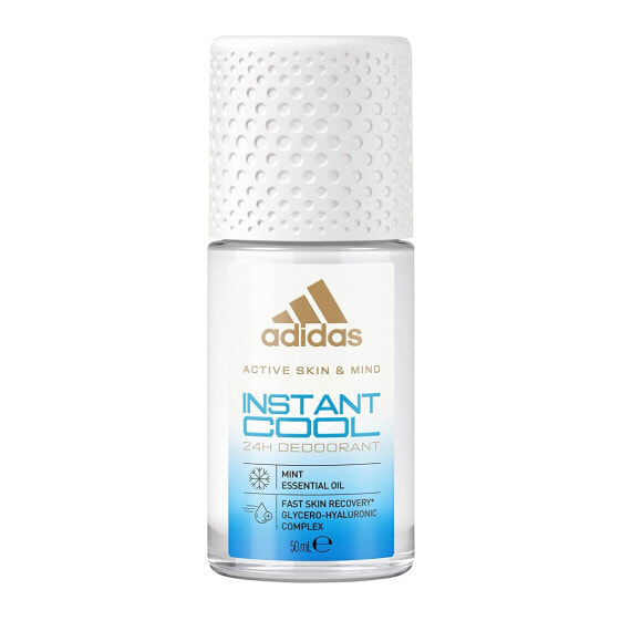 adidas Energy Kick Roll Deodorant Roll-On for Her with Mandarin Oil and 24 Hours Freshness with Skin-Friendly Formula, 50 ml