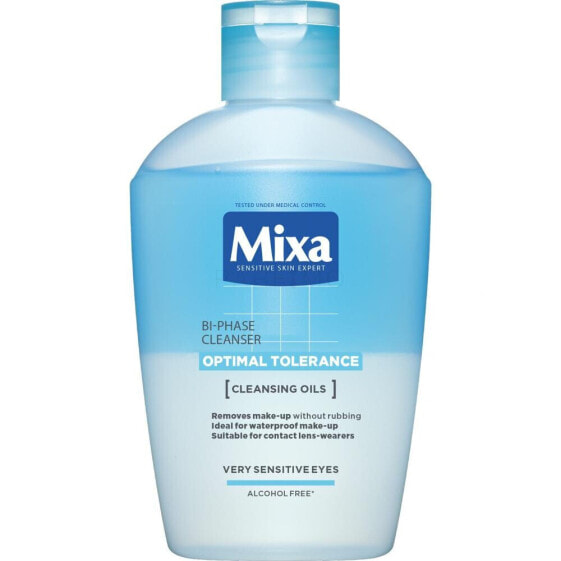 Mixa Optimal Tolerance Bi-phase Cleanser 125 ml augen-make-up-entferner für Frauen