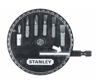 Stanley Komplet końcówek 1/4" + uchwyt 1/4" 7szt. - 68-735