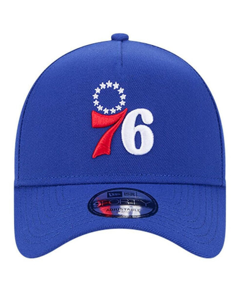 Men's Royal Philadelphia 76ers A-Frame 9FORTY Adjustable Hat